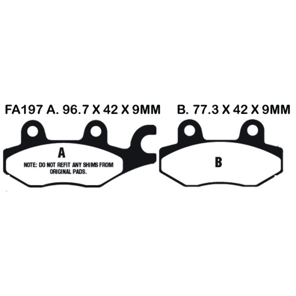 EBC EBC Brake Pads FA197